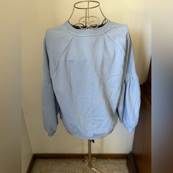 Aerie blue sequin PARTY sweatshirt M - Picture 9 of 12